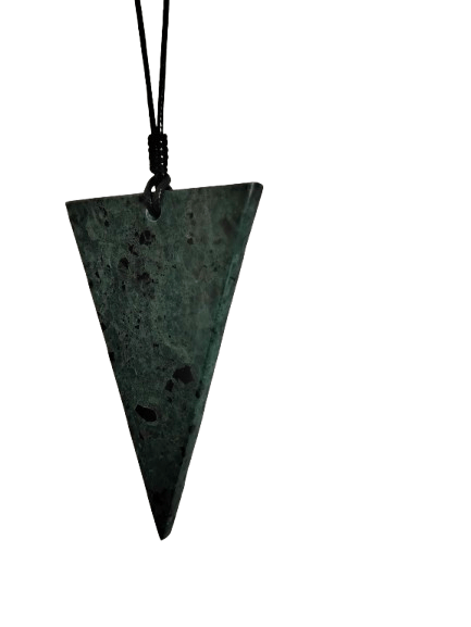 Πράσινο Μαρμάρινο Επιτοίχιο Τρίγωνο 12×8 cm – Minimal Διακοσμητικό από Φυσικό Μάρμαρο