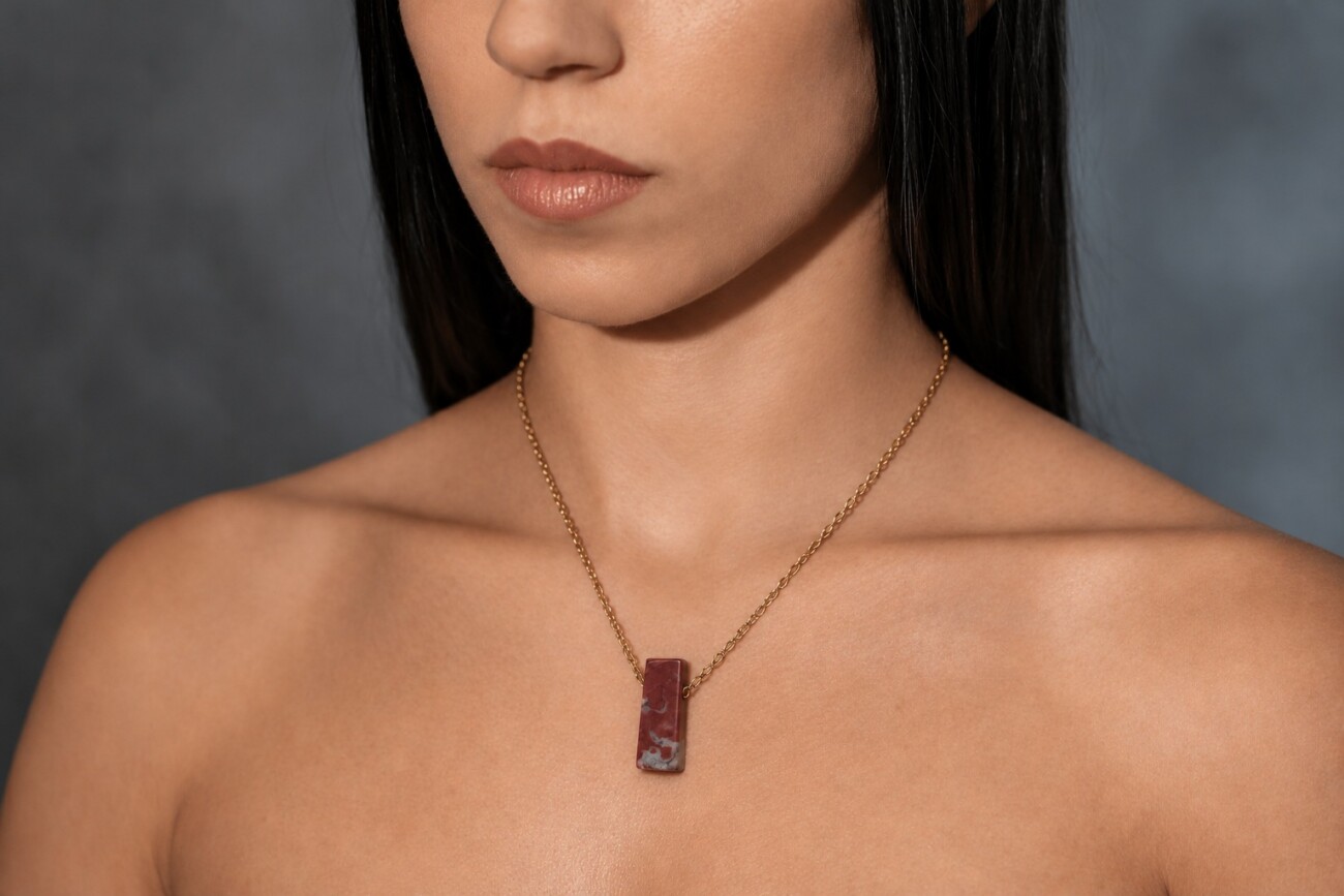 Red Marble Necklace
